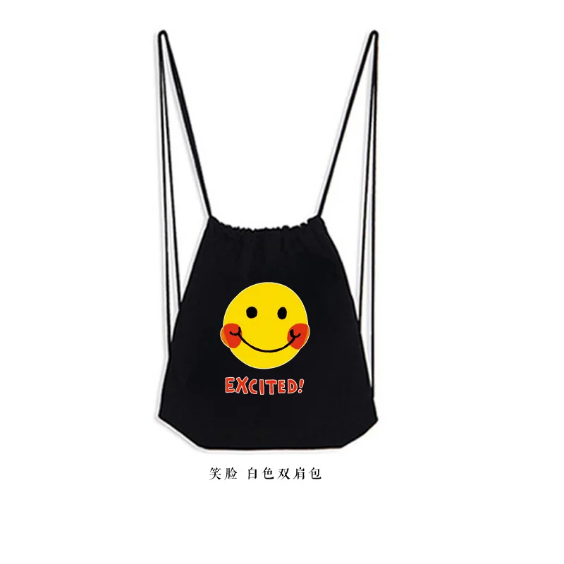 YILE Cotton Canvas Drawstring Backpack Student Book Shoes Bag Print Smiling Face Extcited CCS1000
YILE Cotton Canvas Drawstring Backpack Student Book Shoes Bag Print Smiling Face Extcited CCS1000
