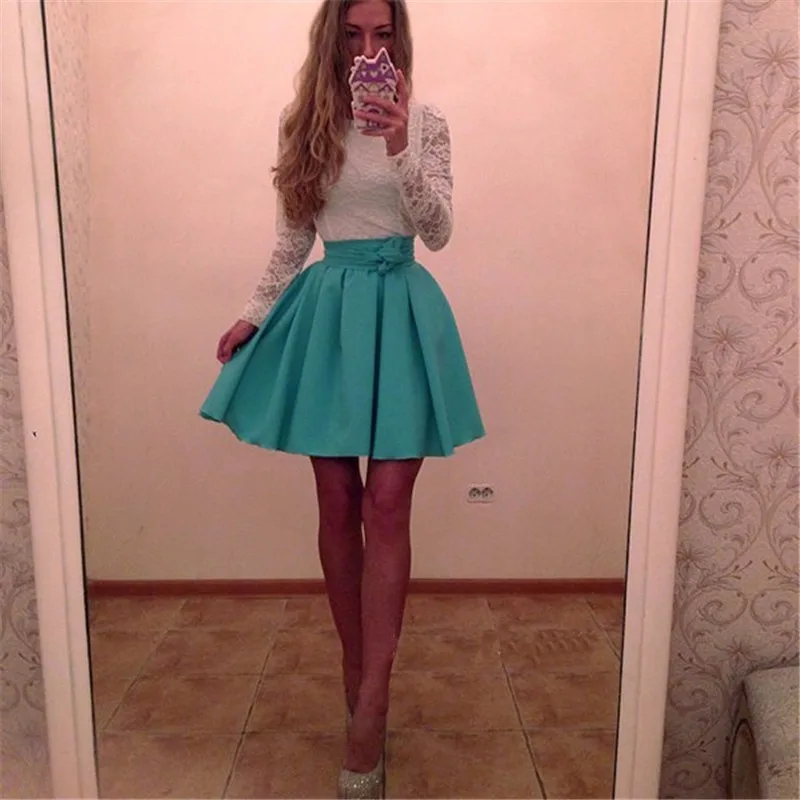 2019 spring fashion new women white lace patchwork dress casual o-neck long sleeved dresses red green party dress Robe Vestidos
2019 spring fashion new women white lace patchwork dress casual o-neck long sleeved dresses red green party dress Robe Vestidos