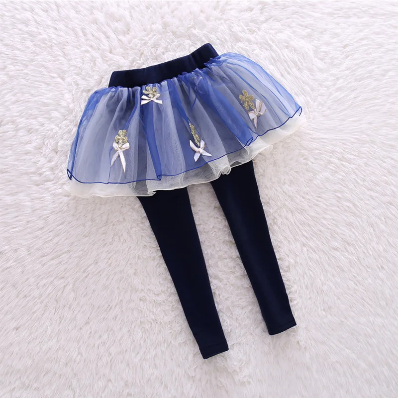 2018 модные эластичные мини-юбки с вышивкой для девочек Детский комплект из 2