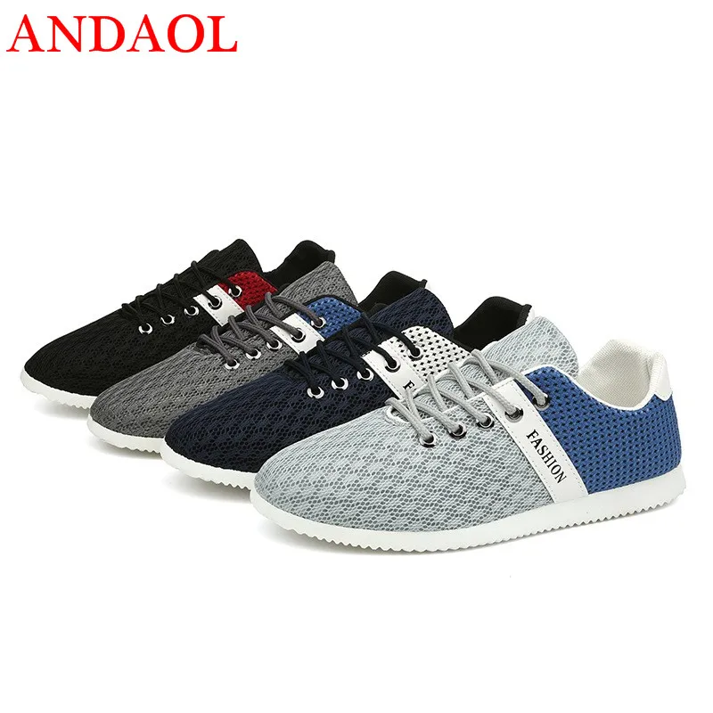 ANDAOL Men's Casual Shoes New Flykint Mesh Breathable Lightest Sneakers Luxury Comfortable Non-Slip Campus Skateboarding Tainers
ANDAOL Men's Casual Shoes New Flykint Mesh Breathable Lightest Sneakers Luxury Comfortable Non-Slip Campus Skateboarding Tainers
