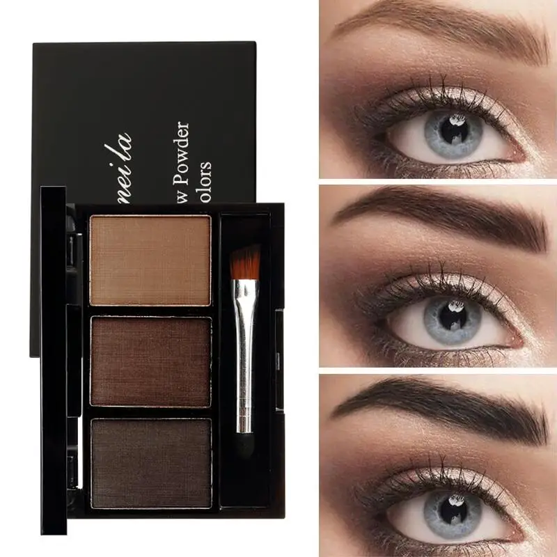 Professional Waterproof Makeup Eye Shadow 3 Color Eyebrow Powder Palette Cosmetic Brand Eye Brow Enhancer With Brush Mirror Box
Professional Waterproof Makeup Eye Shadow 3 Color Eyebrow Powder Palette Cosmetic Brand Eye Brow Enhancer With Brush Mirror Box