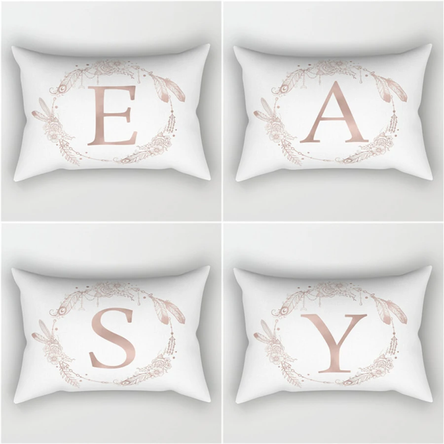 30x50cm New Letter Alphabet Printed Pillowcases Decorative Pillows Cushion cover Use For Home Sofa Car Office Almofadas Cojines
30x50cm New Letter Alphabet Printed Pillowcases Decorative Pillows Cushion cover Use For Home Sofa Car Office Almofadas Cojines