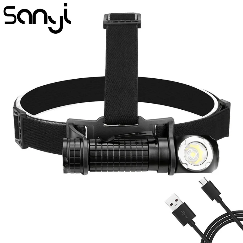 SANYI LED Flashlight Forehead USB Rechargeable Built-in 18650 Battery Headlamp Hunting XML2 Headlight for Camping
SANYI LED Flashlight Forehead USB Rechargeable Built-in 18650 Battery Headlamp Hunting XML2 Headlight for Camping