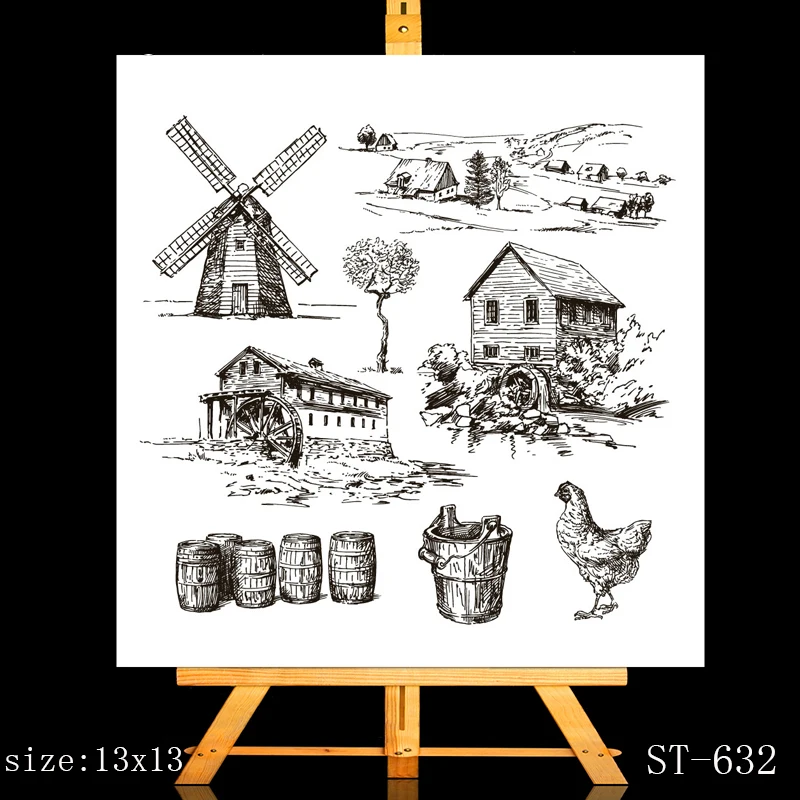 ZhuoAng Vast farm Clear Stamps/Card Making Holiday decorations For scrapbooking Transparent stamps 13*13cm
ZhuoAng Vast farm Clear Stamps/Card Making Holiday decorations For scrapbooking Transparent stamps 13*13cm
