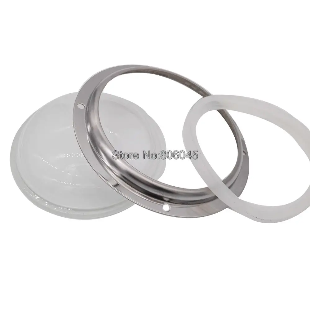 1Set 100mm LED Optical Glass LED Lens + Pressure Silicone Ring + Stainless Steel Fixing Bracket fit for 200W High Power LEDs
1Set 100mm LED Optical Glass LED Lens + Pressure Silicone Ring + Stainless Steel Fixing Bracket fit for 200W High Power LEDs