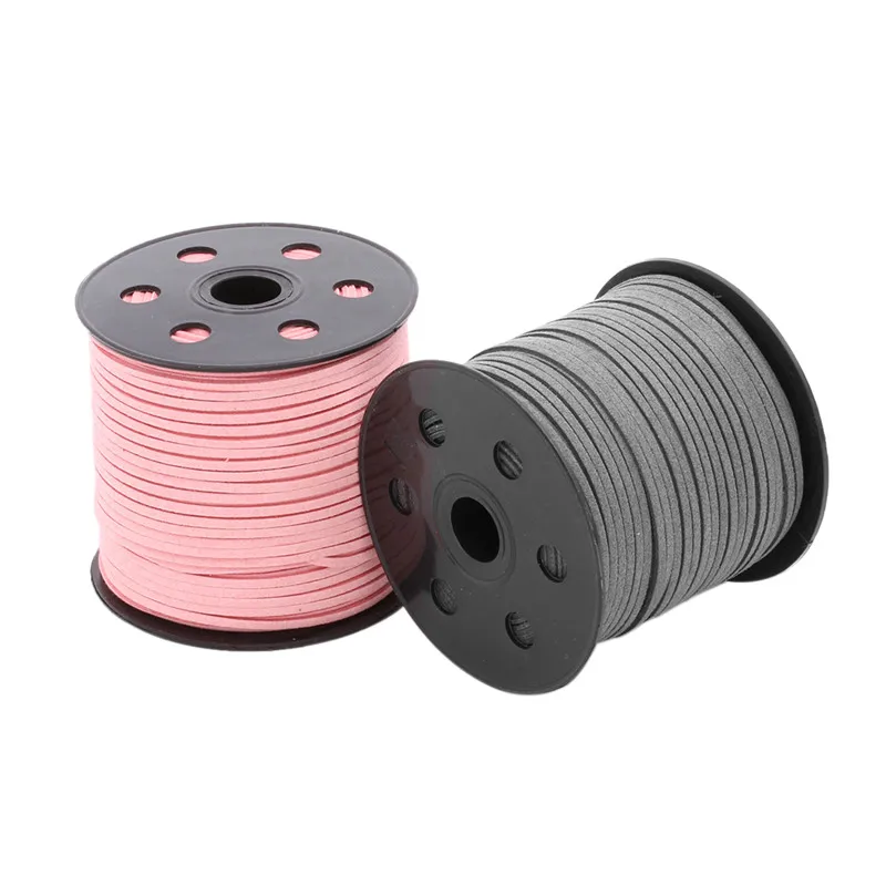 20yard/bag 2.7x1.5mm Multi Colors Flat Faux Suede Korean Leather Cord Thread for Necklaces & Bracelets Jewelry Findings F552
20yard/bag 2.7x1.5mm Multi Colors Flat Faux Suede Korean Leather Cord Thread for Necklaces & Bracelets Jewelry Findings F552