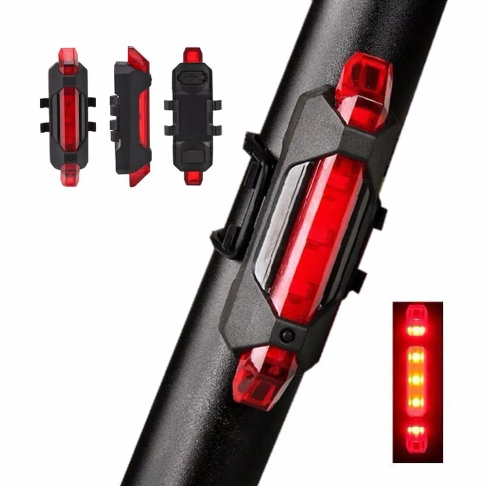SHENKEY USB Rechargeable Bicycle Light Front And Tail Set 5 LEDs 4 Modes Head Back Bike Flashing Safety Warning Lamp
SHENKEY USB Rechargeable Bicycle Light Front And Tail Set 5 LEDs 4 Modes Head Back Bike Flashing Safety Warning Lamp