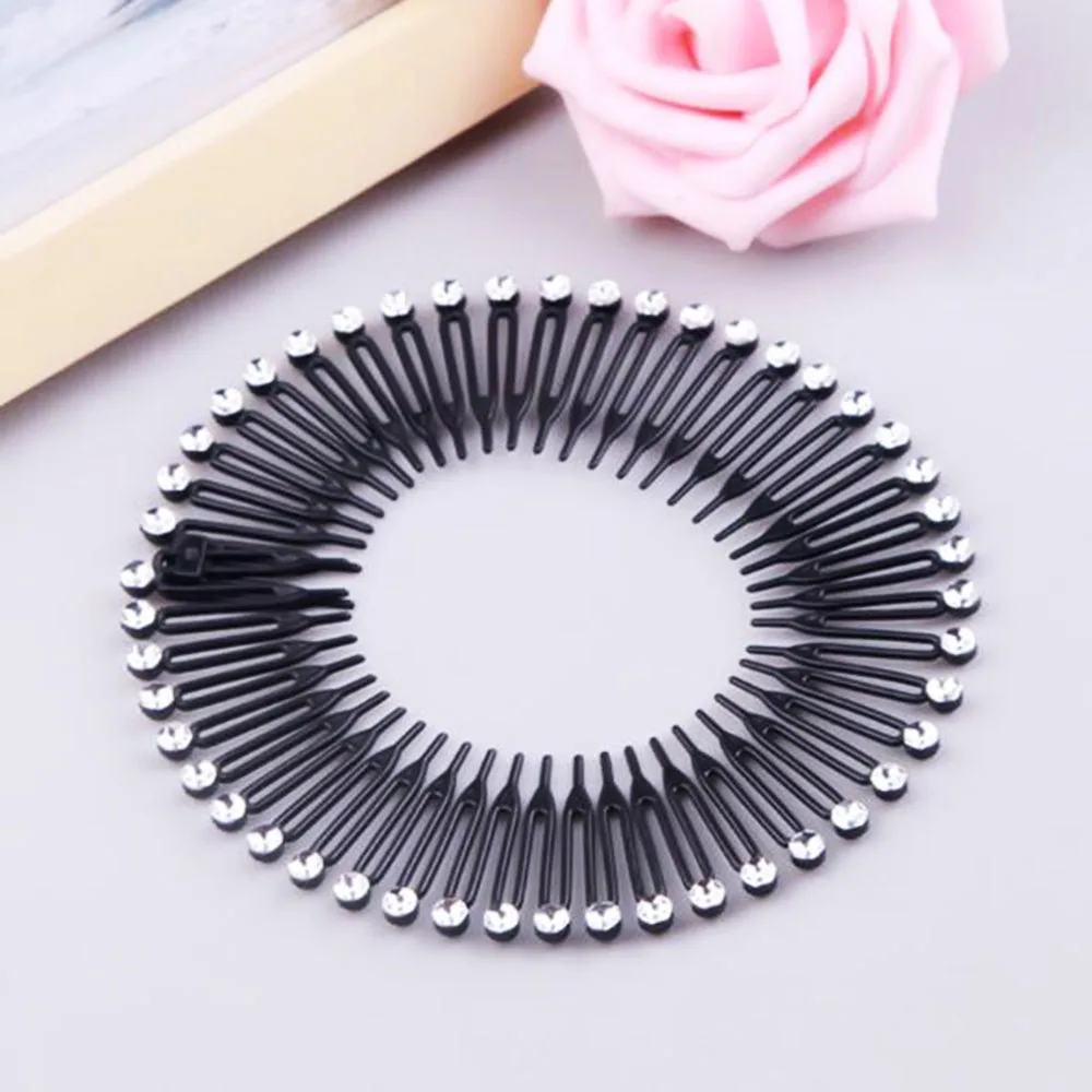 1PC Plastic Full Circle Stretch Diamond Flexible Comb Teeth Headband Headwrap Headwear Headband Women Hair Accessories Decors
1PC Plastic Full Circle Stretch Diamond Flexible Comb Teeth Headband Headwrap Headwear Headband Women Hair Accessories Decors