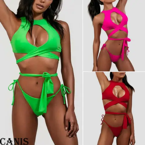 2019 Women High Waist Padded Bra Swim suit Bandage Push-up Swimwear Set Bathing Ladies Bite Suits Beach Wear Sets
2019 Women High Waist Padded Bra Swim suit Bandage Push-up Swimwear Set Bathing Ladies Bite Suits Beach Wear Sets