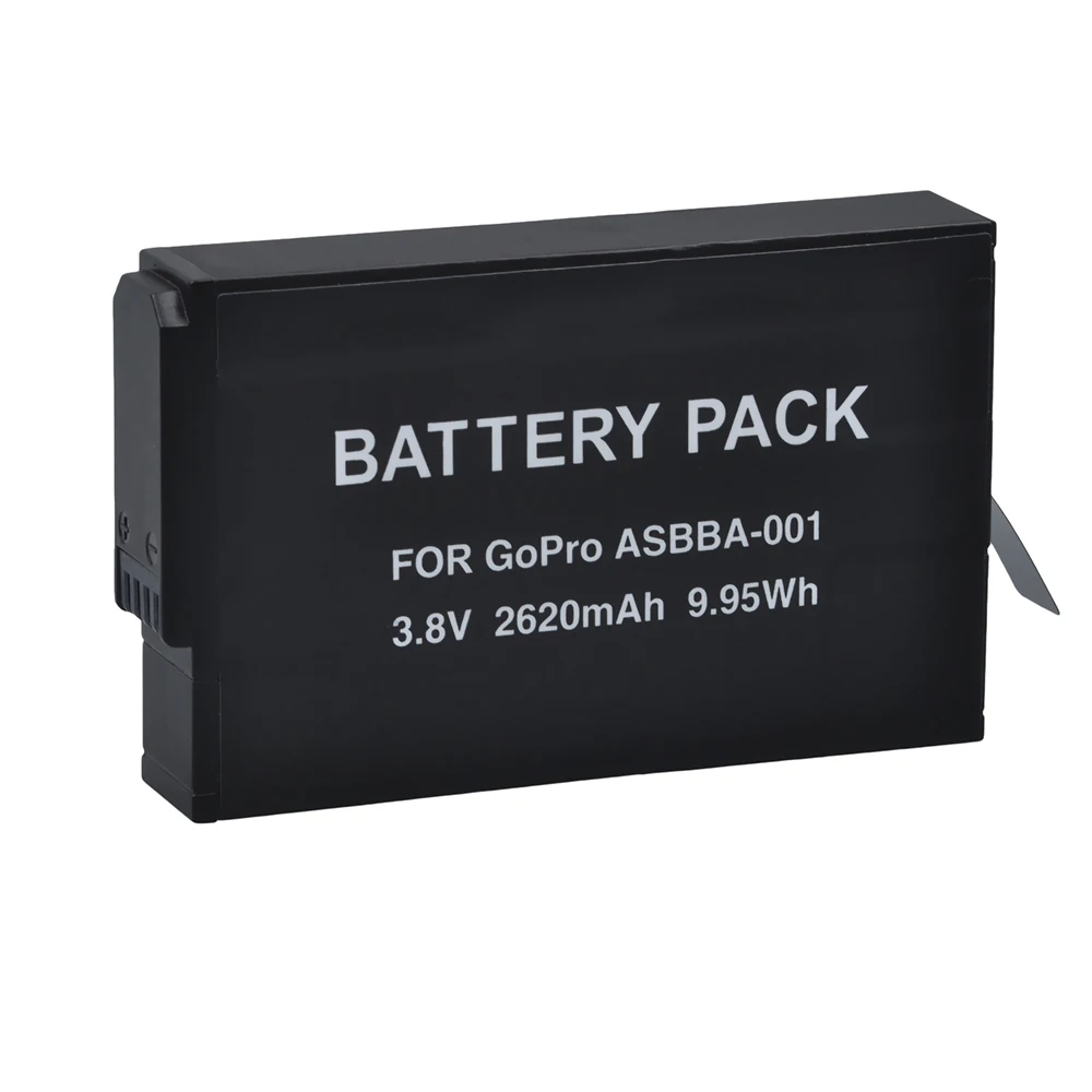 

Tectra 2620mAh Battery 1 Pcs for GoPro ASBBA-001 Battery and Gopro Fusion 360-Degree Action Camera.