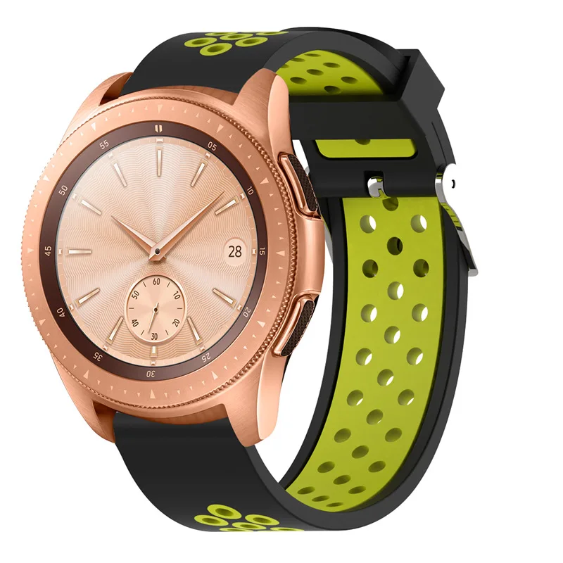 Ремешок двухцветный для Samsung galaxy watch 42 мм gear watch, быстросъемный спортивный браслет для часов со стальным ремешком HR 40 мм
Ремешок двухцветный для Samsung galaxy watch 42 мм gear watch, быстросъемный спортивный браслет для часов со стальным ремешком HR 40 мм
