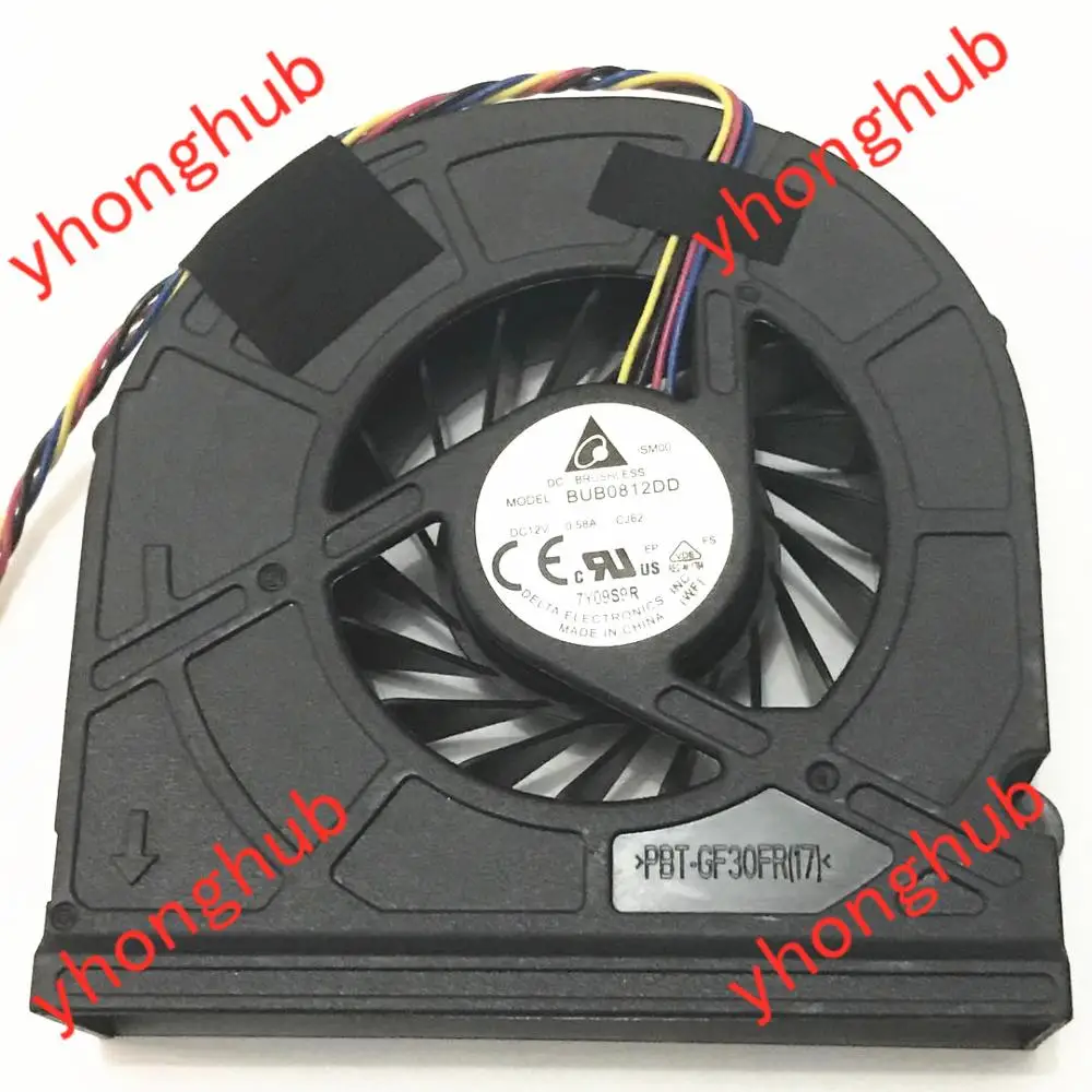 Фото Delta Electronics BUB0812DD CJ62 Сервер вентилятор охлаждения DC12 0.58A 4 проводной|cooling fan|server cooling(China)