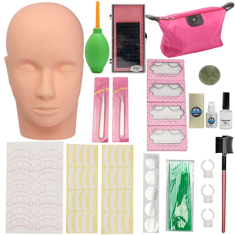 Eyelash Extension Training Set Mannequin Flat Head With 10mm Individual Eyelashes Curl Glue Kit For Semi Permanent Grafting Lash
Eyelash Extension Training Set Mannequin Flat Head With 10mm Individual Eyelashes Curl Glue Kit For Semi Permanent Grafting Lash