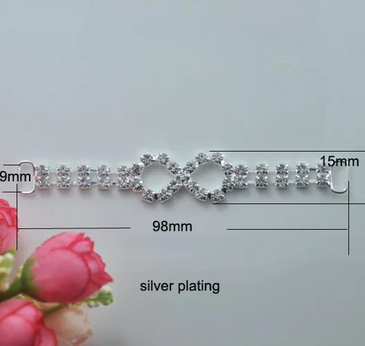 (S0744)10pcs/lot, 98mmx15mm,fit for 9mm ribbon, rhinestone connectors for hear jewelry,silver plating,
(S0744)10pcs/lot, 98mmx15mm,fit for 9mm ribbon, rhinestone connectors for hear jewelry,silver plating,