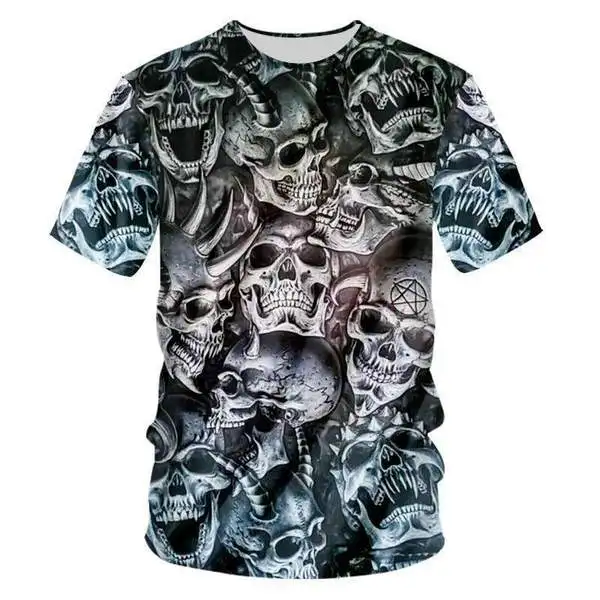 YFFUSHI Male 3d t shirts Skull Print T shirts Men Hip Hop Fashion Tops Pullover Men 3D Tees Men Streetwear Plus Size
YFFUSHI Male 3d t shirts Skull Print T shirts Men Hip Hop Fashion Tops Pullover Men 3D Tees Men Streetwear Plus Size