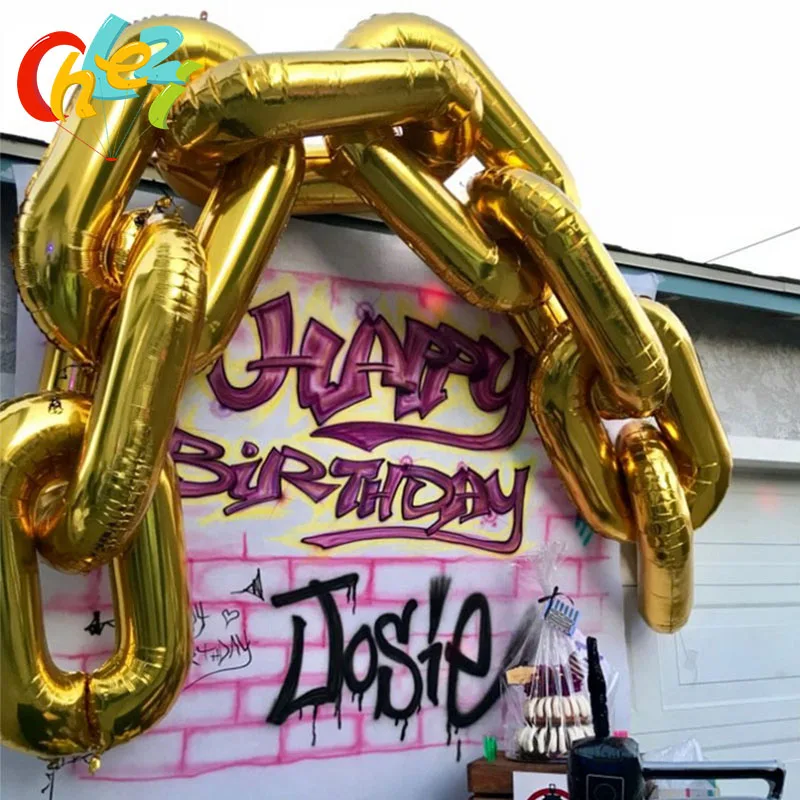8pcs Chain Foil ballon Disco Dance decor party pink blue sliver gold red black chain link balloon hipop party dance floor ballon
8pcs Chain Foil ballon Disco Dance decor party pink blue sliver gold red black chain link balloon hipop party dance floor ballon