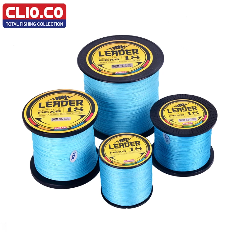 CLIO.CO Brand 100M 300M 500M 1000M super strong Japan multifilament BLUE PE braided fishing line 8 strands braided wires10-300LB
CLIO.CO Brand 100M 300M 500M 1000M super strong Japan multifilament BLUE PE braided fishing line 8 strands braided wires10-300LB