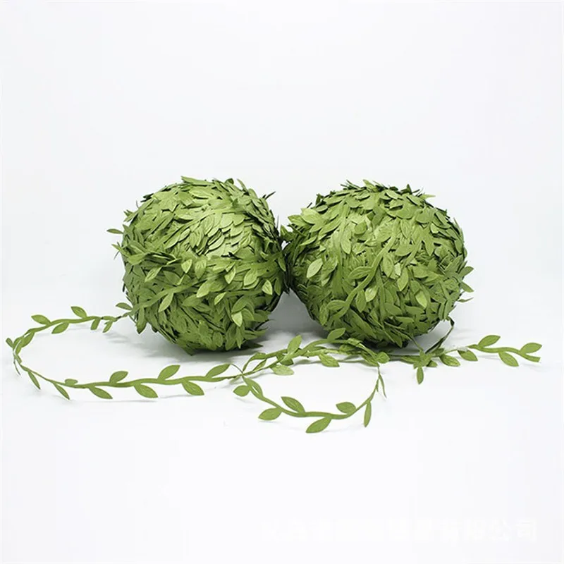 1Roll Silk Leaf-Shaped Handmake Artificial Green Leaves Wreath Gift Scrapbooking Craft Fake Flower for Wedding Decoration 200M
1Roll Silk Leaf-Shaped Handmake Artificial Green Leaves Wreath Gift Scrapbooking Craft Fake Flower for Wedding Decoration 200M