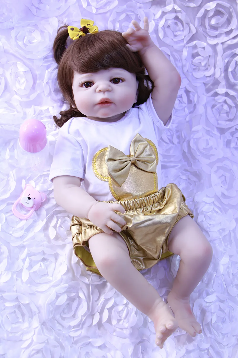 Reborn bebe dolls 23" NPK full silicone reborn baby dolls toys gift lifelike victorial girl princess toddler doll
Reborn bebe dolls 23" NPK full silicone reborn baby dolls toys gift lifelike victorial girl princess toddler doll