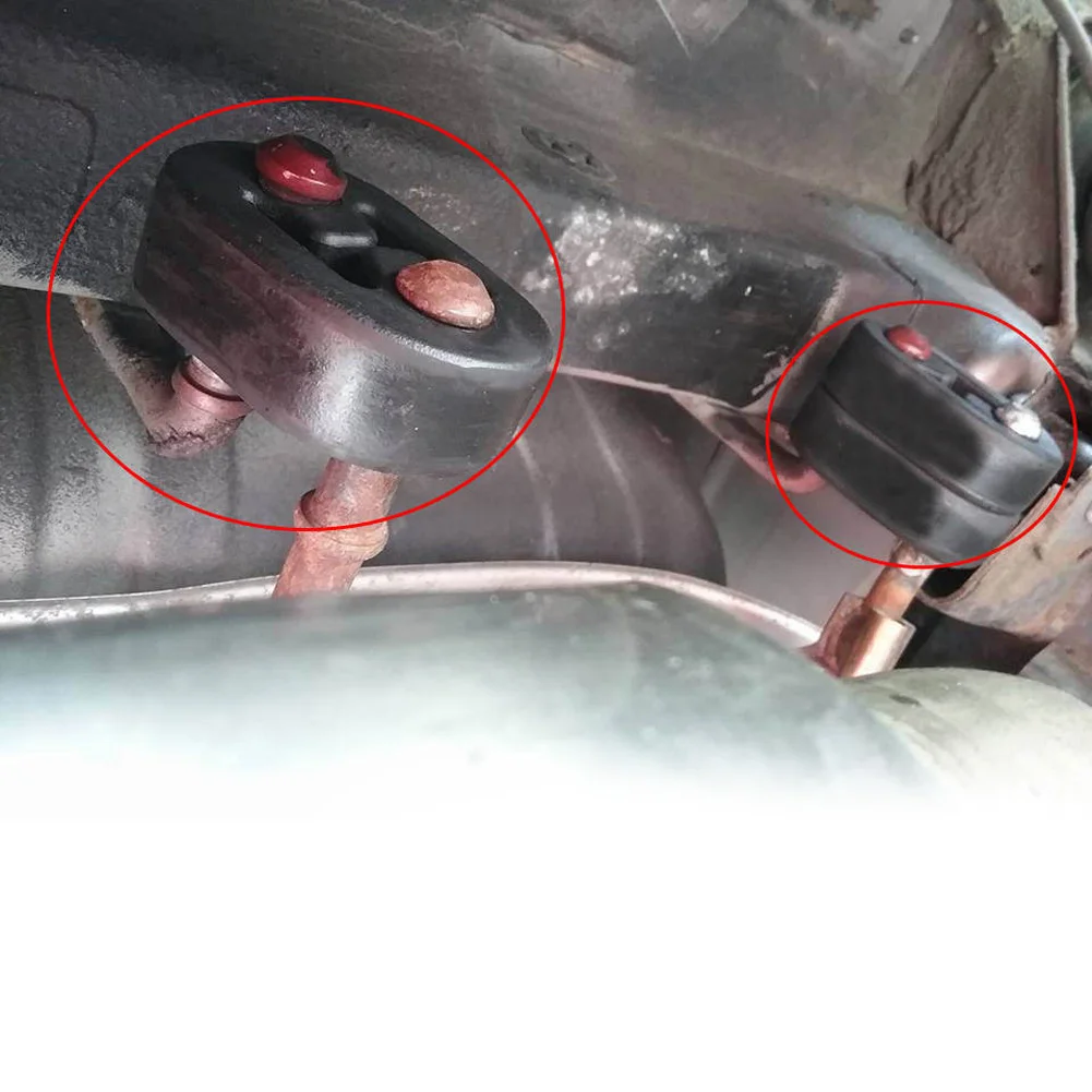 4 Pcs Rubber Holes Mount Exhaust Pipe Hanger Bracket Universal Insulator Automobiles Accessories Muffler Car Tail | Автомобили и