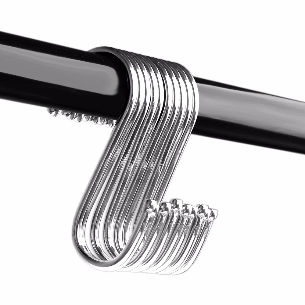Stainless Steel Practical Hooks S Shape Kitchen Railing S Hanger Hook Clasp Holder Hooks For Hanging Clothes Handbag Hook
Stainless Steel Practical Hooks S Shape Kitchen Railing S Hanger Hook Clasp Holder Hooks For Hanging Clothes Handbag Hook