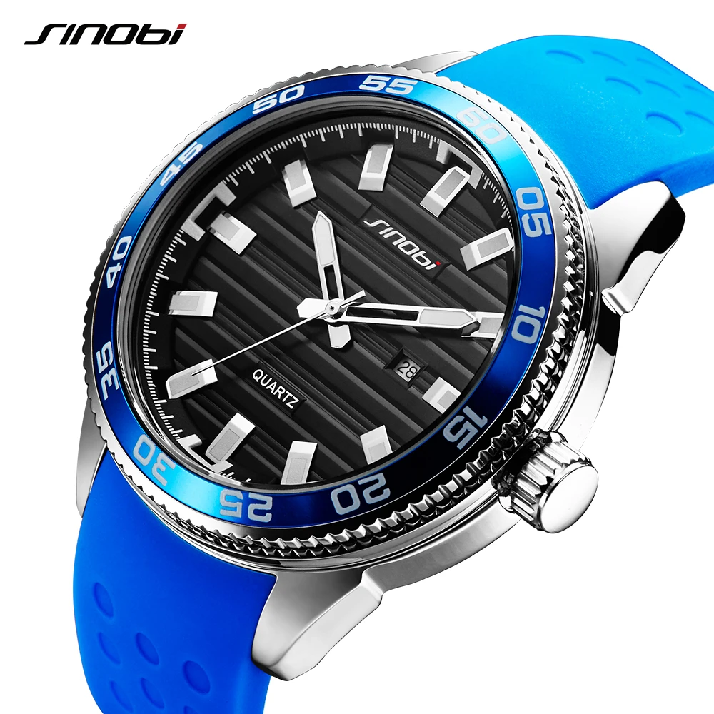 2018 SINOBI 316 Stainless Steel Men's Sport Watches Luxury Brand Silicone Waterproof Men Military Watch Quartz Relogio Masculino
2018 SINOBI 316 Stainless Steel Men's Sport Watches Luxury Brand Silicone Waterproof Men Military Watch Quartz Relogio Masculino