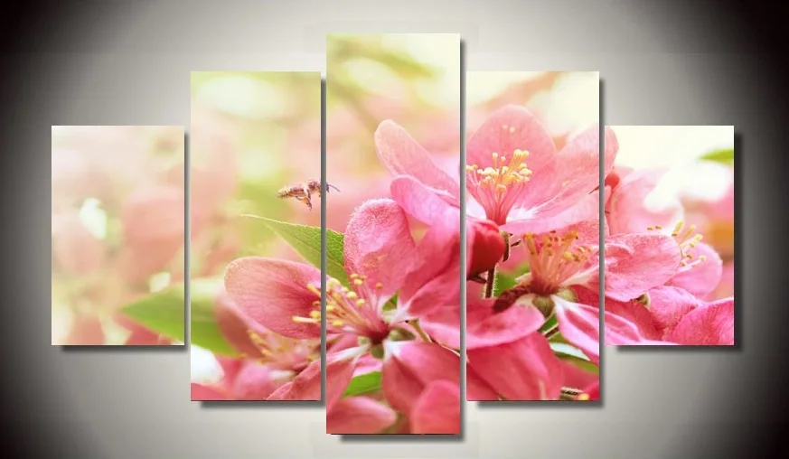 HD Printed pink apple flowers 5 piece picture painting wall art room decor poster canvas Free shipping pink flower spring canvas
HD Printed pink apple flowers 5 piece picture painting wall art room decor poster canvas Free shipping pink flower spring canvas
