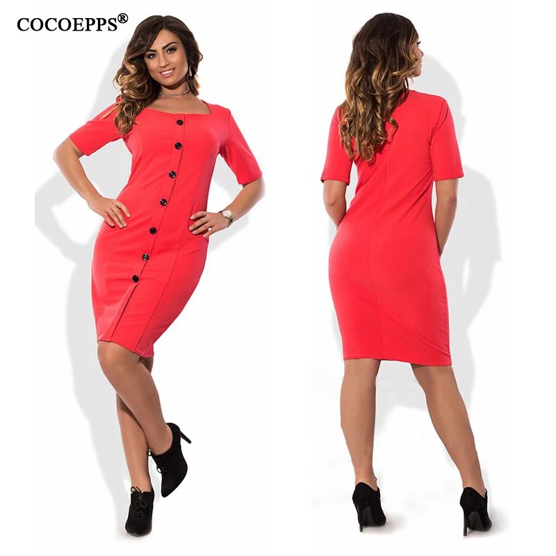 COCOEPPS fashionable plus size casual women dress 2019 autumn summer style solid Knee-Length Dresses big sizes loose blue dress
COCOEPPS fashionable plus size casual women dress 2019 autumn summer style solid Knee-Length Dresses big sizes loose blue dress