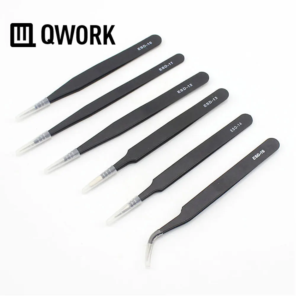 Пинцет QWORK, 6 шт., антистатический, из нержавеющей стали, инструменты для обслуживания, промышленные, точные, изогнутые, прямые, инструменты д...
Пинцет QWORK, 6 шт., антистатический, из нержавеющей стали, инструменты для обслуживания, промышленные, точные, изогнутые, прямые, инструменты д...