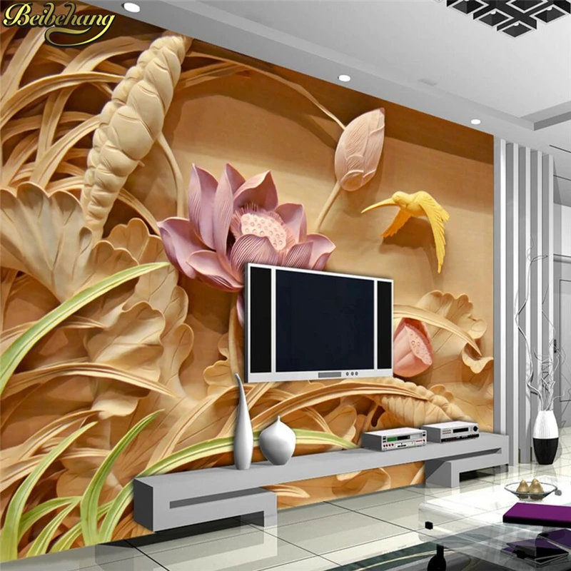 beibehang Custom Wood carving lotus Photo Wallpaper Living Room Bedroom Backdrop Home Decor Papel De Parede 3D Mural wall paper
beibehang Custom Wood carving lotus Photo Wallpaper Living Room Bedroom Backdrop Home Decor Papel De Parede 3D Mural wall paper