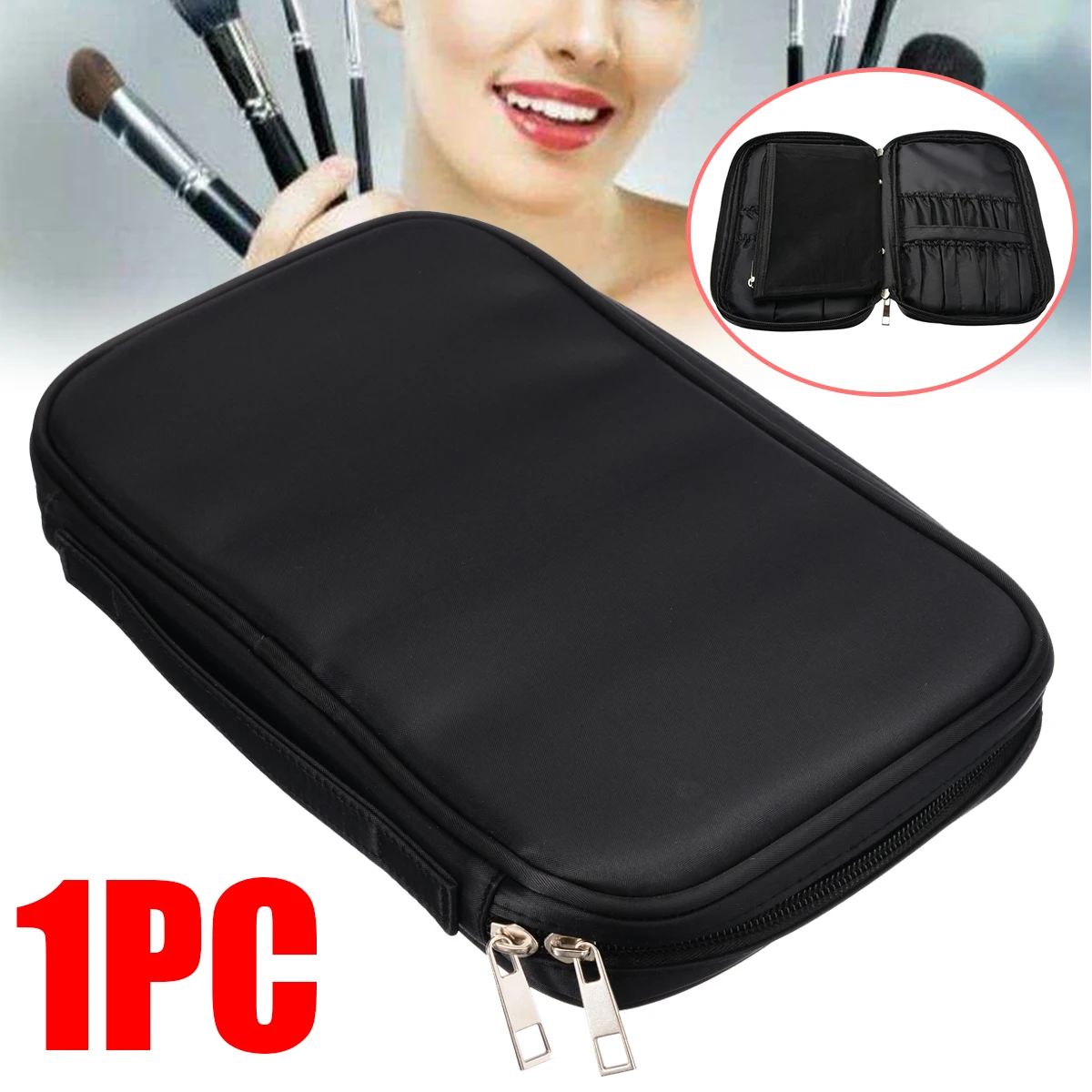 Professional Makeup Brush Bag Thickened Oxford Cloth 25 Makeup Brush Pen Organizer Pouch Pocket Holder Kit Cosmetic Tools
Professional Makeup Brush Bag Thickened Oxford Cloth 25 Makeup Brush Pen Organizer Pouch Pocket Holder Kit Cosmetic Tools
