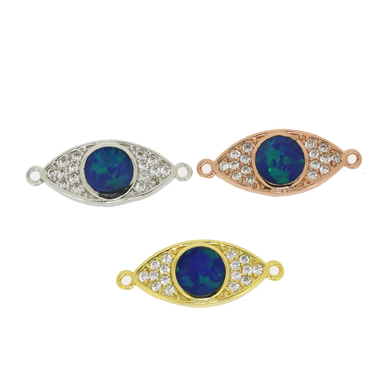 Evil Eye Charm Pave White CZ Zircon Black Opal Opalus Minerral Stone Rock 2 Loops Connector Bead Charms Parts For Jewelry Diy
Evil Eye Charm Pave White CZ Zircon Black Opal Opalus Minerral Stone Rock 2 Loops Connector Bead Charms Parts For Jewelry Diy