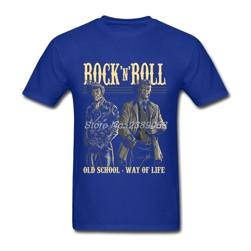 Повседневные футболки с принтом рок н ролл Мужская футболка в стиле хип хоп