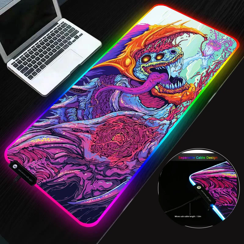 Коврик для мыши SOVAWIN 800x300 игровой коврик rgb светодиодный светильник резиновый csgo