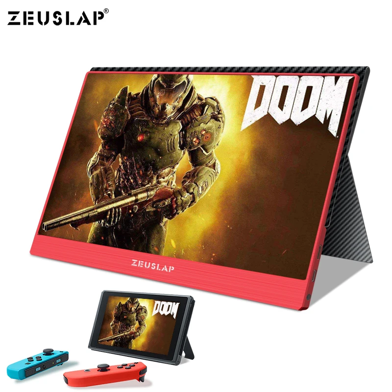 15 6-дюймовый 1920X1080P FHD NTSC 72% USB-C HDMI портативный монитор для переключения Xbox One PS4