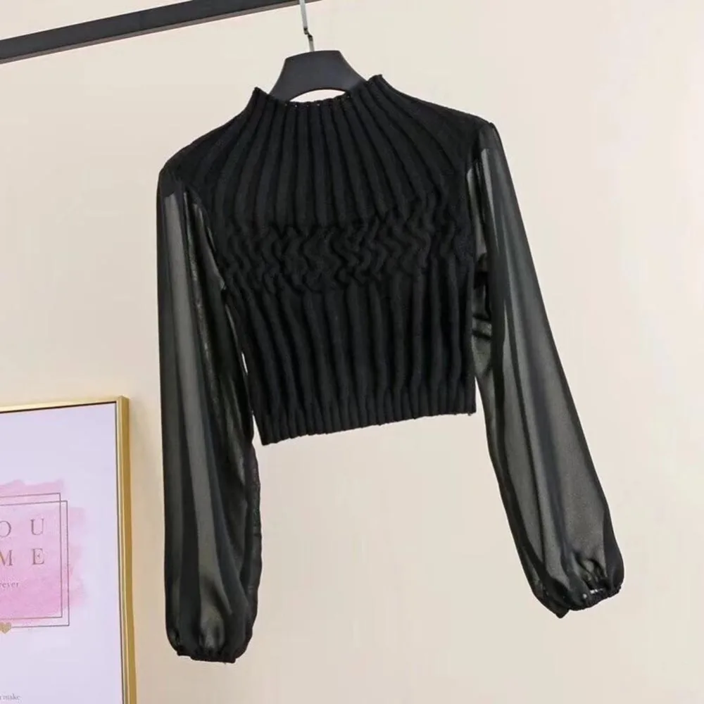 Women Fashion Long Sleeve Blouse Top Female Pullover Shirts Women Knit Stitching Blouse
Women Fashion Long Sleeve Blouse Top Female Pullover Shirts Women Knit Stitching Blouse