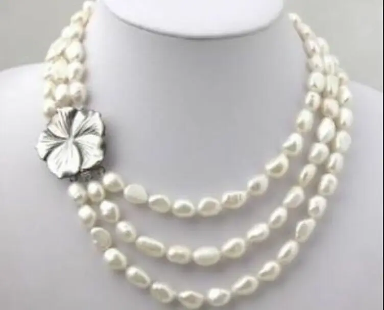 Продажа ювелирных изделий> 3 ряда белый пресноводный жемчуг Necklace7-8mm 18-20 ''> Бесплатная доставка
Продажа ювелирных изделий> 3 ряда белый пресноводный жемчуг Necklace7-8mm 18-20 ''> Бесплатная доставка