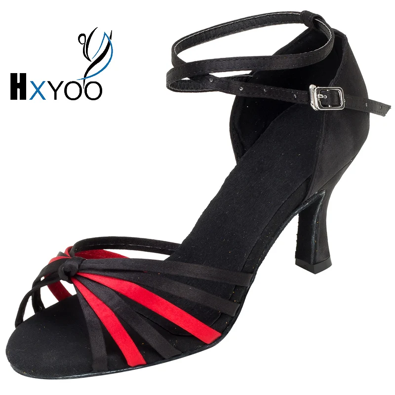 HXYOO 2018 Black Soft Sole Latin Ballroom Dance Shoes Satin Sandals Women Salsa Shoes Girls Tango Dancing Shoes WK040
HXYOO 2018 Black Soft Sole Latin Ballroom Dance Shoes Satin Sandals Women Salsa Shoes Girls Tango Dancing Shoes WK040