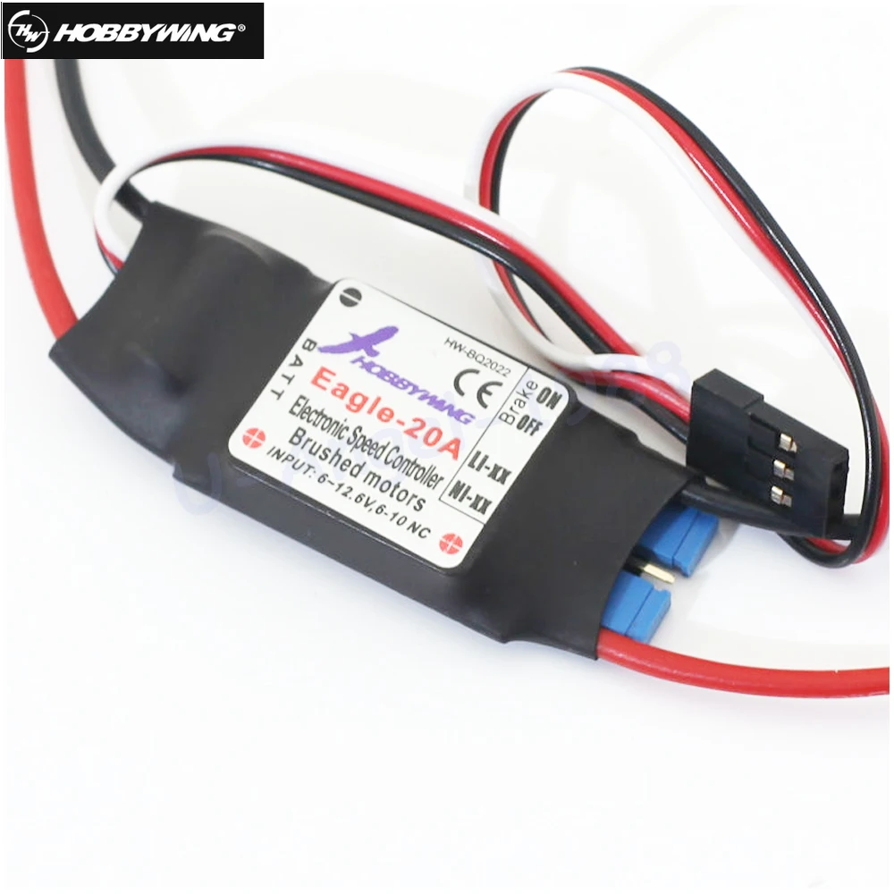 Hobbywing Eagle 20A ESC For Brushed Motor For RC Airplane Plane 370 380 390 280 270 Wholesale
Hobbywing Eagle 20A ESC For Brushed Motor For RC Airplane Plane 370 380 390 280 270 Wholesale