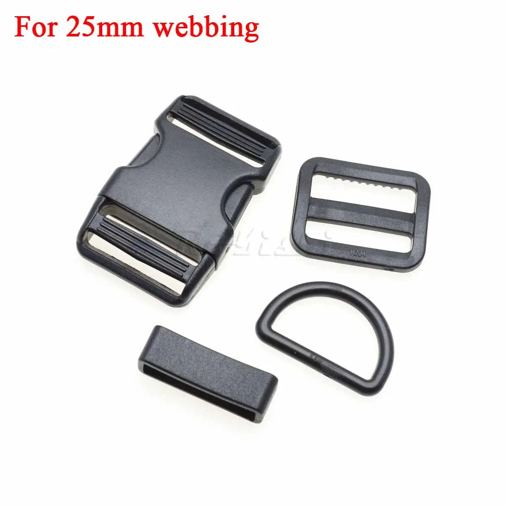 1 set 10mm 15mm 20mm 25mm 30mm 38mm Plastic Slider Adjustable D Rings Belt Loop Curved Side Release Buckles For Paracord
1 set 10mm 15mm 20mm 25mm 30mm 38mm Plastic Slider Adjustable D Rings Belt Loop Curved Side Release Buckles For Paracord