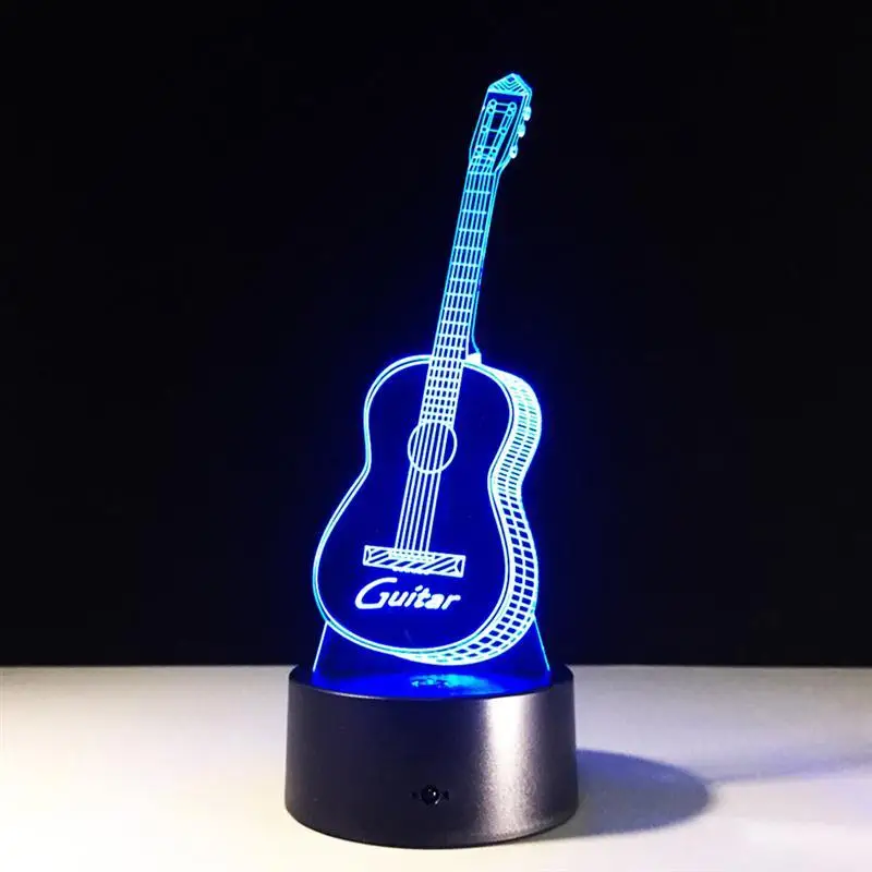 Guitar3d Illusion Lamp LED 7 Color changing USB Touch Sensor Musical Instruments Night Lights Mood Lamp Home Decoration
Guitar3d Illusion Lamp LED 7 Color changing USB Touch Sensor Musical Instruments Night Lights Mood Lamp Home Decoration