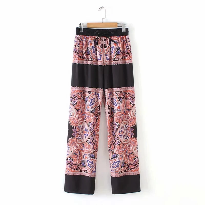 vintage placement print women wide leg pants casual lady loose pants fashion streetwear comfortable trousers P877
vintage placement print women wide leg pants casual lady loose pants fashion streetwear comfortable trousers P877