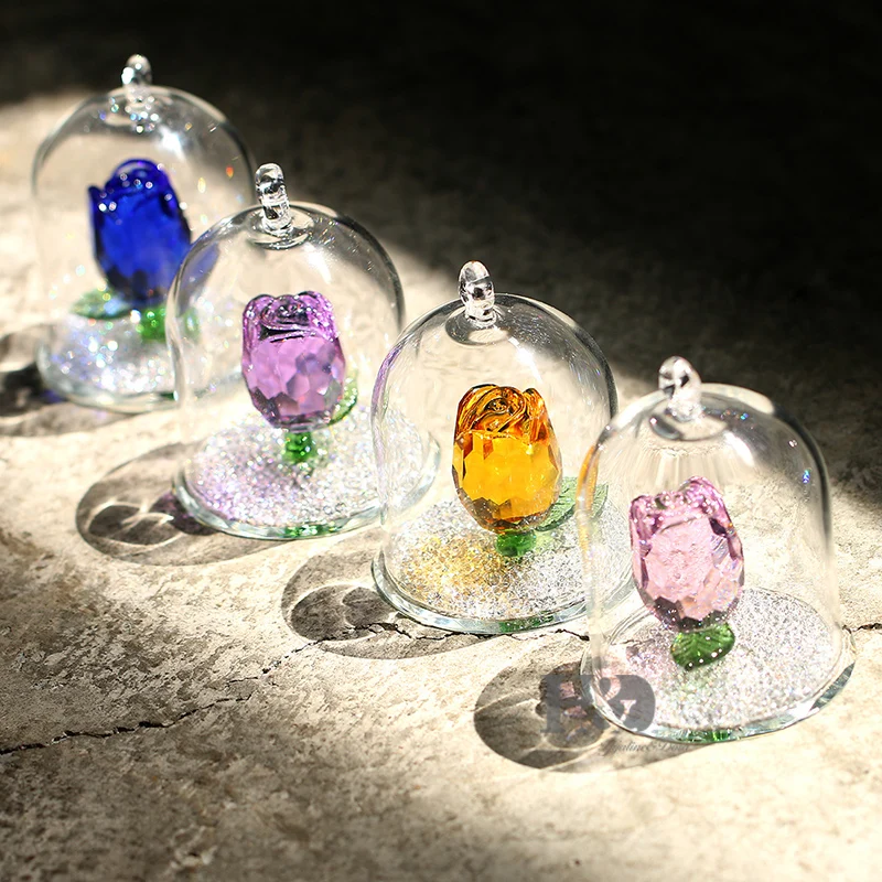H&D Crystal Enchanted Rose Flower Figurine Dreams Ornament in a Glass Dome Gifts for her (5 Colors)
H&D Crystal Enchanted Rose Flower Figurine Dreams Ornament in a Glass Dome Gifts for her (5 Colors)