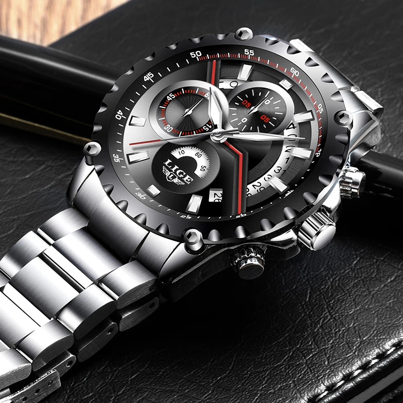 Relojes hombre 2018 LIGE мужские часы Топ люксовый бренд военные спортивные