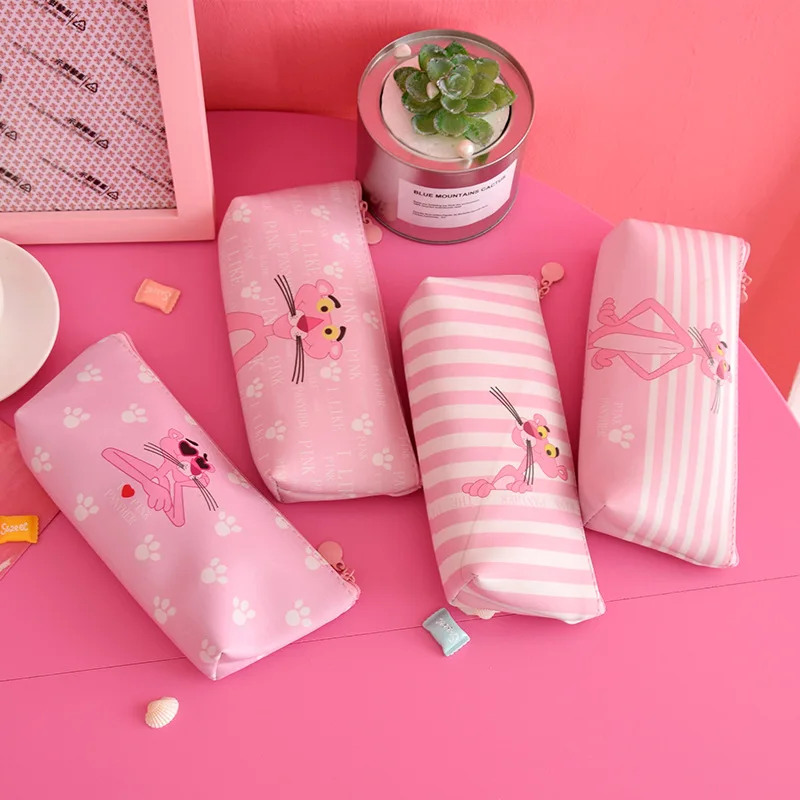 Cute Pink Panther Pencil Bag Pen Case for Girls Pouch Bag Make Up Case PU Stationery Pouch with Zipper School Supplies
Cute Pink Panther Pencil Bag Pen Case for Girls Pouch Bag Make Up Case PU Stationery Pouch with Zipper School Supplies