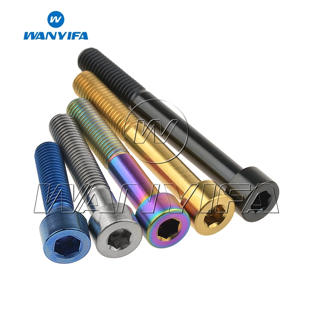Wanyifa Titanium Ti M8 X 15 20 25 30 35mm Allen Key Socket Head Bolts Screw for Bicycle Disc Brake Accessories
Wanyifa Titanium Ti M8 X 15 20 25 30 35mm Allen Key Socket Head Bolts Screw for Bicycle Disc Brake Accessories