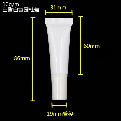 10ml empty DIY soft tubes for eye cream, empty white plastic cosmetic tube, 10ml soft tube packaging
10ml empty DIY soft tubes for eye cream, empty white plastic cosmetic tube, 10ml soft tube packaging