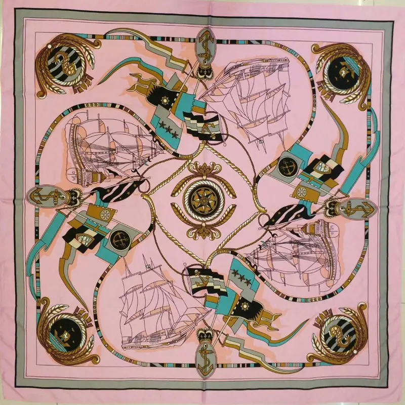 hot 2018 new female scarf fashion high quality 100% silk shawl scarf silk bandana boat sailor printing 110 x110CM soft headscarf
hot 2018 new female scarf fashion high quality 100% silk shawl scarf silk bandana boat sailor printing 110 x110CM soft headscarf