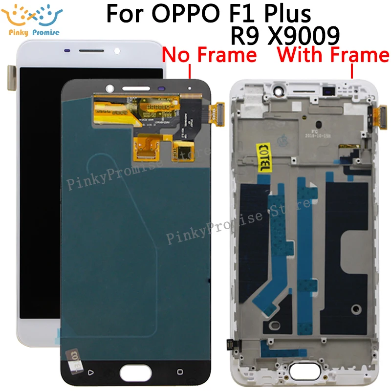 100% гарантия 5 "для OPPO F1 Plus R9 X9009 ЖК дисплей + сенсорный экран дигитайзер сенсор