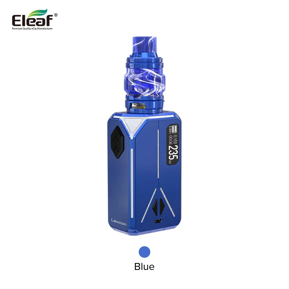 Оригинальный Eleaf Lexicon ELLO Duro Pmma 6 5 мл комплект с 235 Вт Box MOD подходит для двойного бака